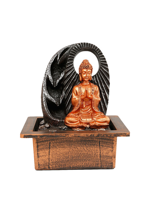 

Ferns N Petals Multicolored Beautiful Buddha Oval Fountain, Multi