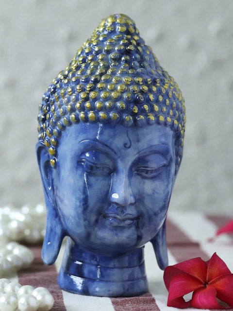 

Ferns N Petals Blue Spiritual Marble Finish Buddha Idol