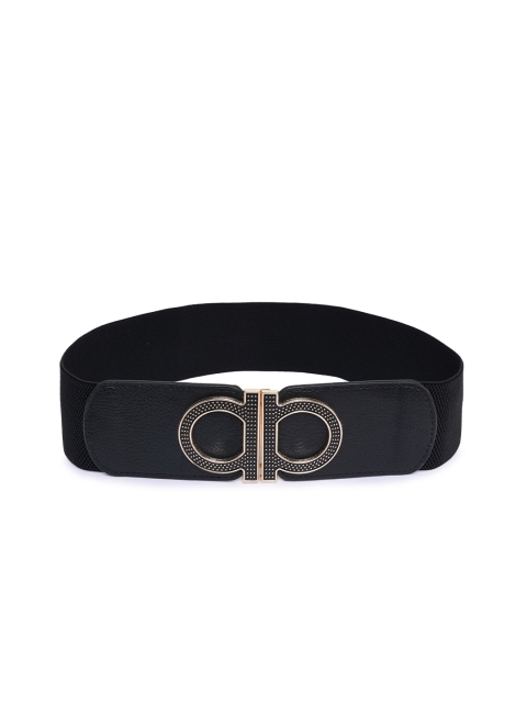 

BuckleUp Women Black Stretchable Belt