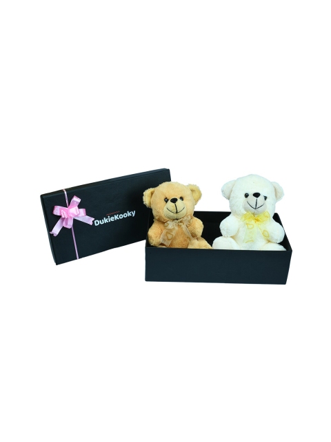 

DukieKooky Kids Set of 2 Mustard & Sea Green Teddy Bears Gift Pack