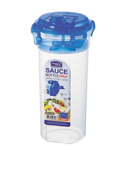 

Lock & Lock Transparent Plastic Airtight Mixer Container With Leakproof Lid 690 ml