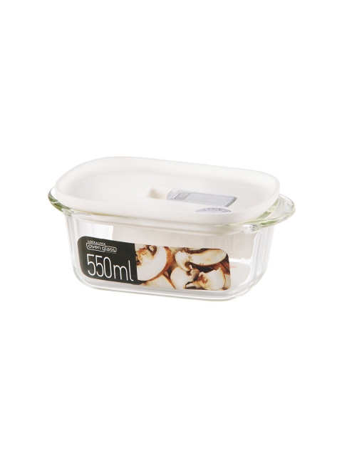

Lock & Lock Transparent Leakproof Oven Glass Container With Steam Vent & Lid 550ml