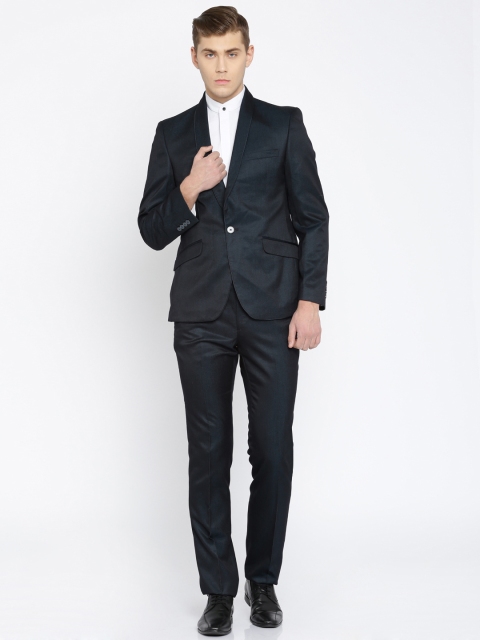 

Raymond Navy Single-Breasted Contemporary Fit Two-Piece Suit, Navy blue