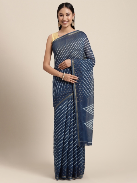 

Neerus Blue Organza Saree