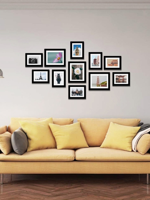 

WENS Set Of 11 Black Synthetic Wood Photo Frames