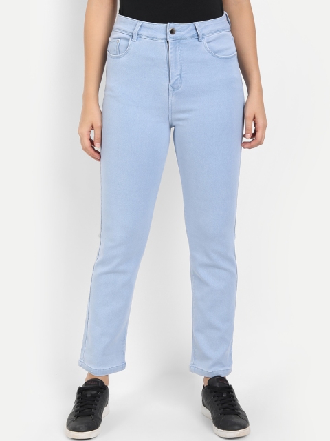 

BROADSTAR Women Blue Straight Fit High-Rise Jeans