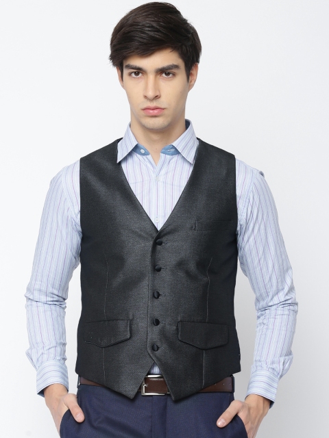

V Dot by Van Heusen Grey Slim Fit Waistcoast