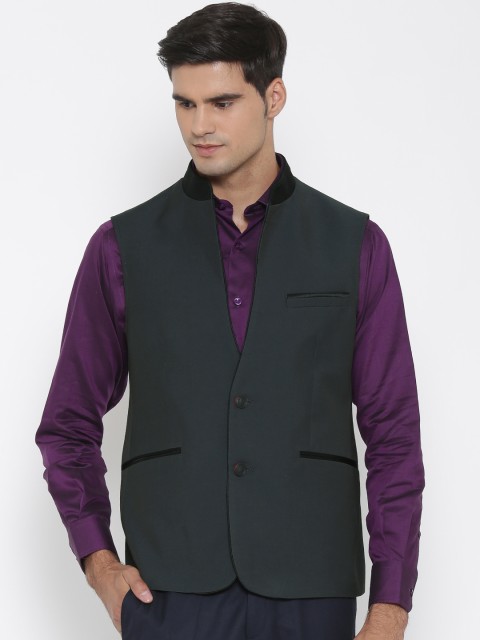 

Van Heusen Charcoal Grey Nehru Jacket