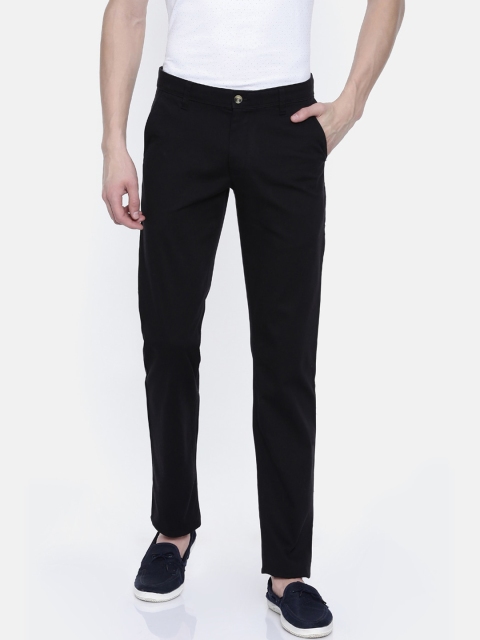 

Classic Polo Men Black Slim Fit Cotton Trousers