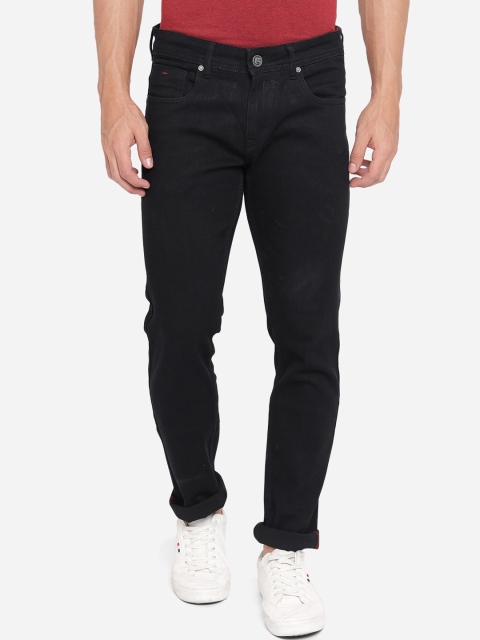 

Greenfibre Men Black Stretchable Slim Fit Cotton Jeans