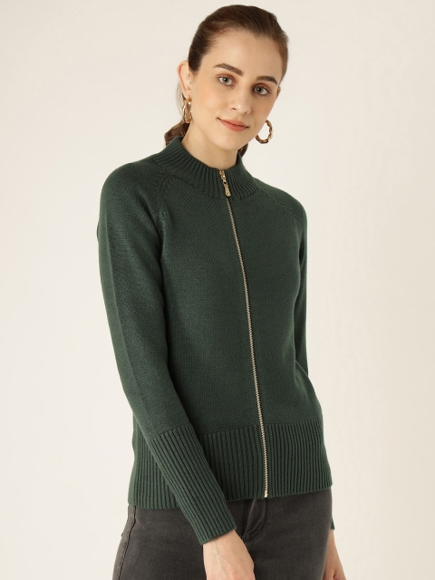 

Madame Women Olive Green Cardigan