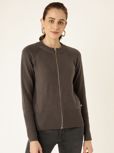 

Madame Women Charcoal Grey Cardigan