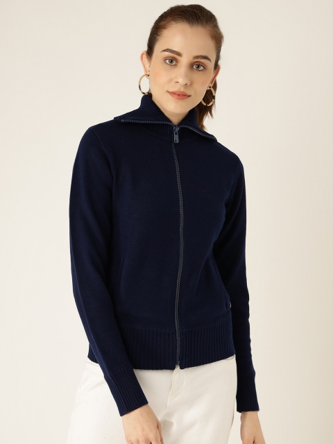

Madame Women Navy Blue Cardigan