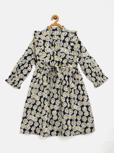

Bella Moda Black & White Floral Dress