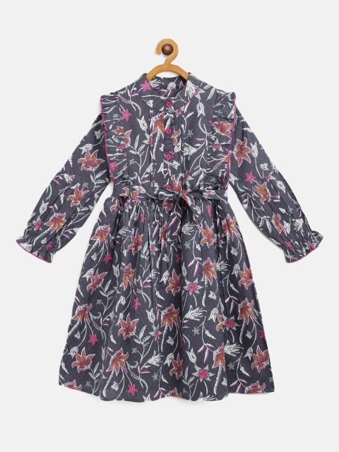

Bella Moda Grey & White Floral Dress