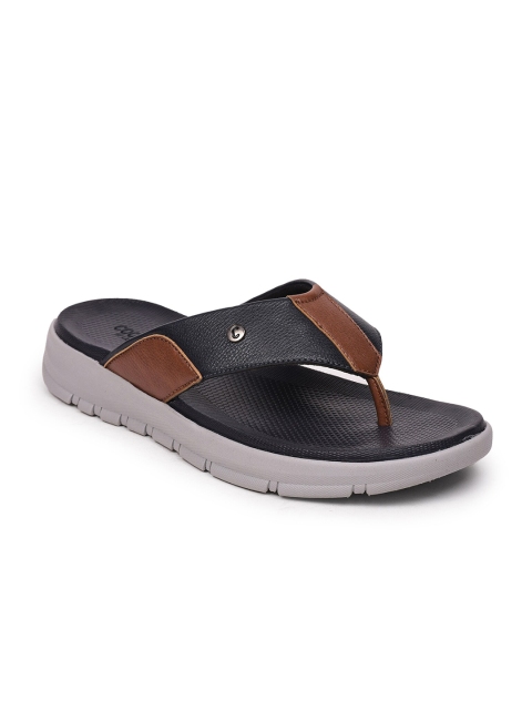 

Liberty Men Navy Blue & Tan Colourblocked Sandals