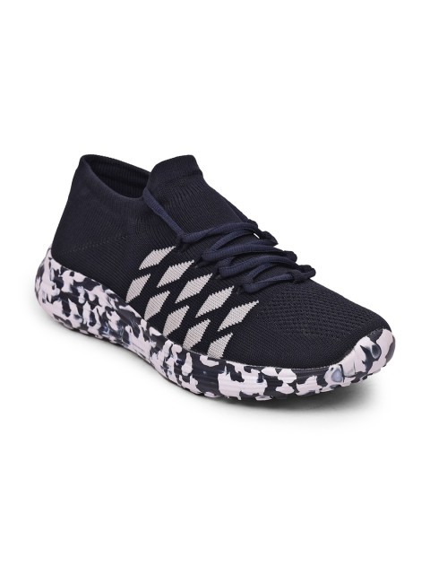 

Liberty Men Navy Blue Mesh Running Non-Marking Shoes