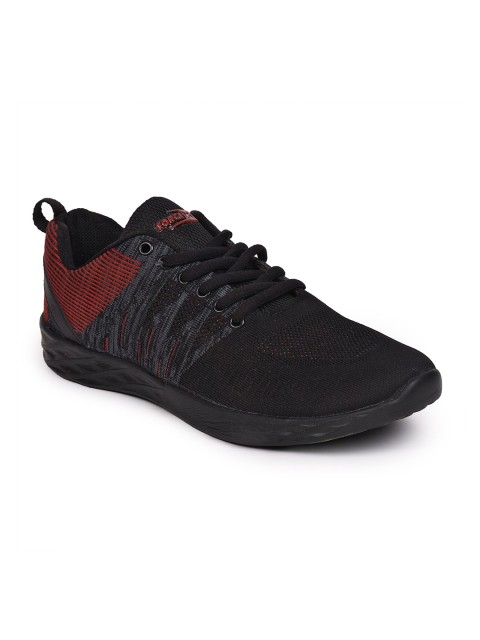 

Liberty Men Black Mesh Running Non-Marking Shoes