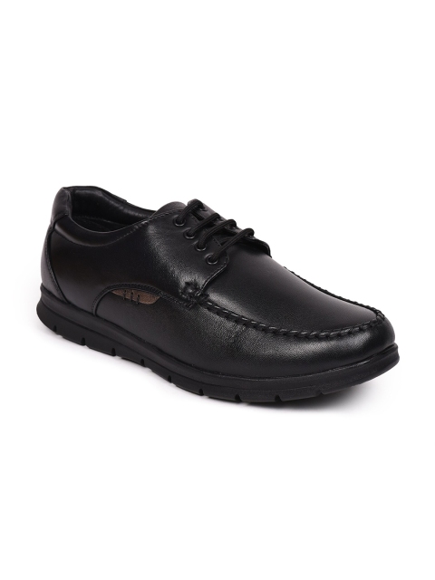 

Healers By Liberty Men Black Solid Leather Formal Derbys
