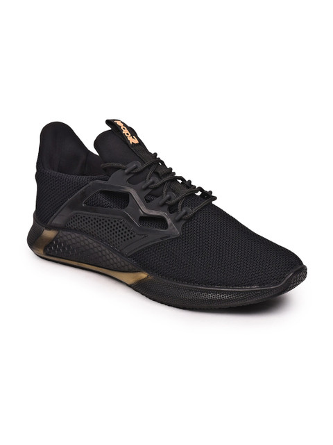 

Liberty Men Black Mesh Running Non-Marking Shoes