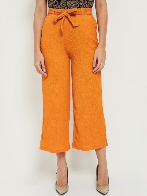 

max Women Orange Culottes Trousers