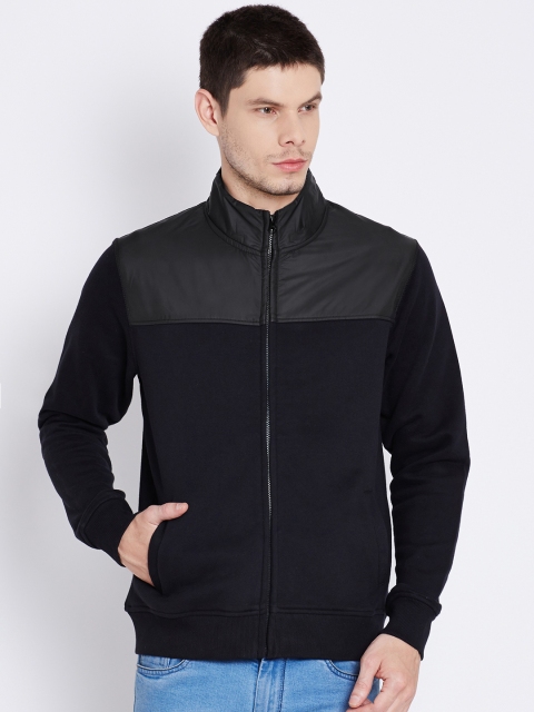 

Flying Machine Black Panelled Sweatshirt