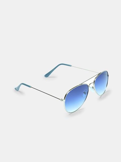 

DukieKooky Unisex Kids Blue Lens & Blue Aviator Sunglasses with UV Protected Lens 900755
