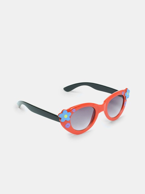 

DukieKooky Girls Grey Lens & Red Oval Sunglasses with UV Protected Lens 900352