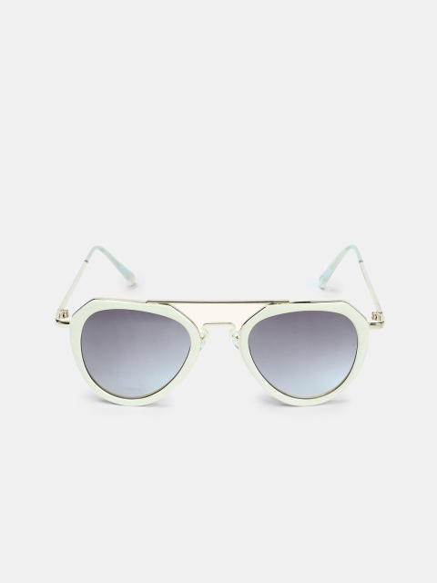 

DukieKooky Kids Grey Lens & Gold-Toned Aviator Sunglasses with UV Protected Lens