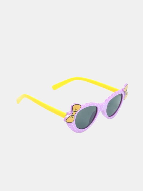 

DukieKooky Girls Black & Yellow UV Protected Cat Eye Sunglasses 900367