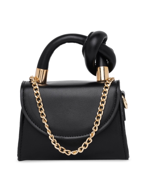 

20Dresses Black Structured Handheld Bag