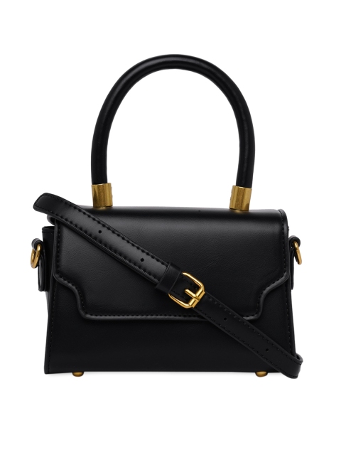 

20Dresses Black Structured Satchel