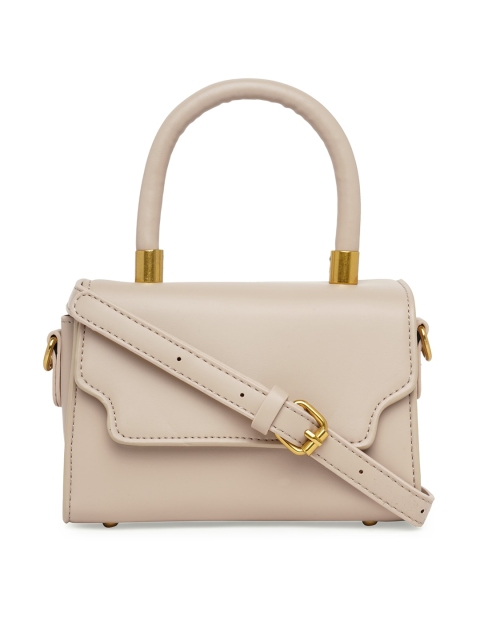 

20Dresses Beige Structured Satchel