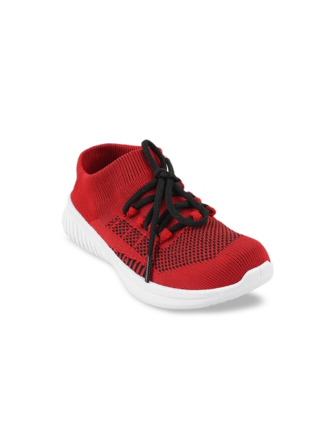 

Jazzy Juniors Boys Red Woven Design Sneakers