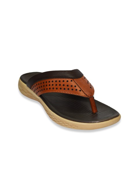 

Ajanta Men Brown Comfort Sandals