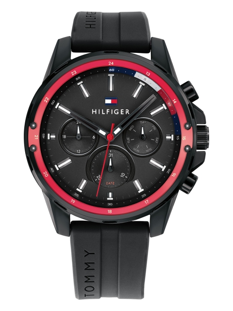 

Tommy Hilfiger Mason Men Black Dial & Silicon Strap Analogue Watch TH1791793W