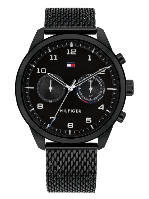 

Tommy Hilfiger Men Black Dial & Bracelet Style Straps Patrick Analogue Watch TH1791787W