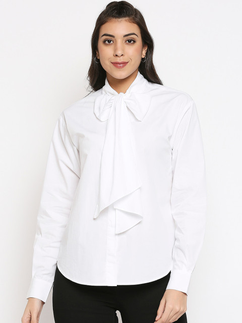 

20Dresses Women White Opaque Formal Shirt