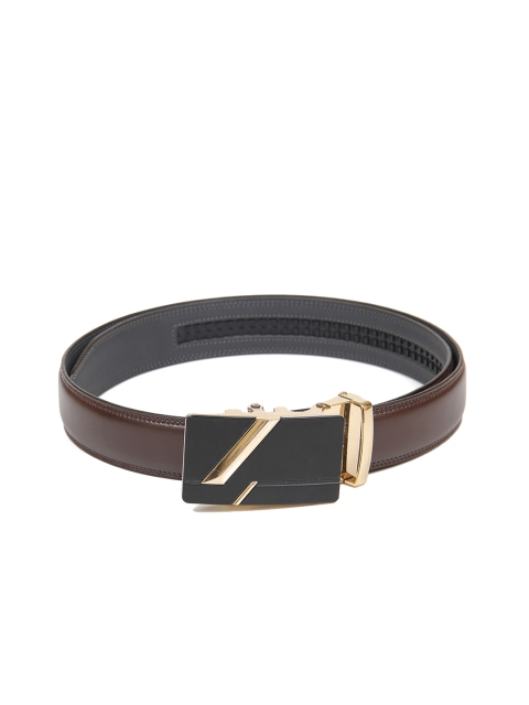 

Calvadoss Men Brown Textured PU Formal Belt