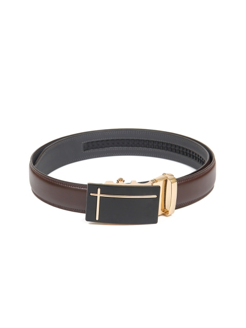 

Calvadoss Men Brown Textured PU Casual Belt