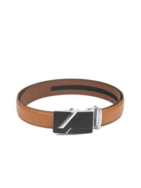 

Calvadoss Men Tan Textured PU Belt