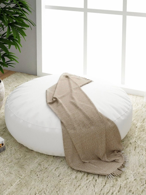 

Fabindia Beige Knitted Cotton Throw