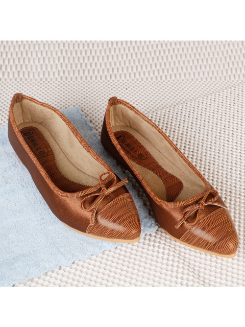 

Denill Women Brown Ballerinas with Buckles Flats