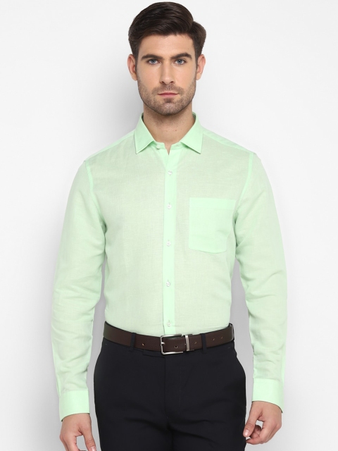

Turtle Men Green Slim Fit Opaque Formal Shirt