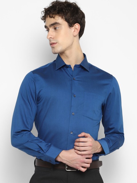 

Turtle Men Blue Slim Fit Opaque Formal Shirt