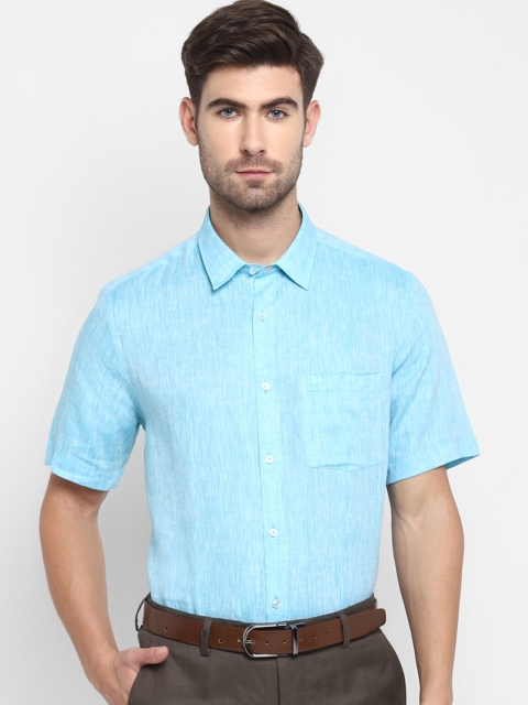

Turtle Men Blue Opaque Formal Shirt