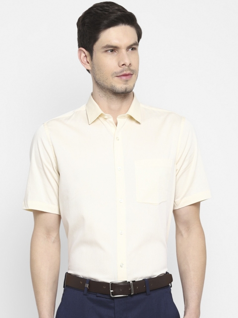 

Turtle Men Yellow Opaque Formal Shirt