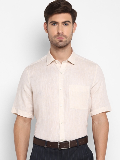 

Turtle Men Beige Opaque Formal Shirt