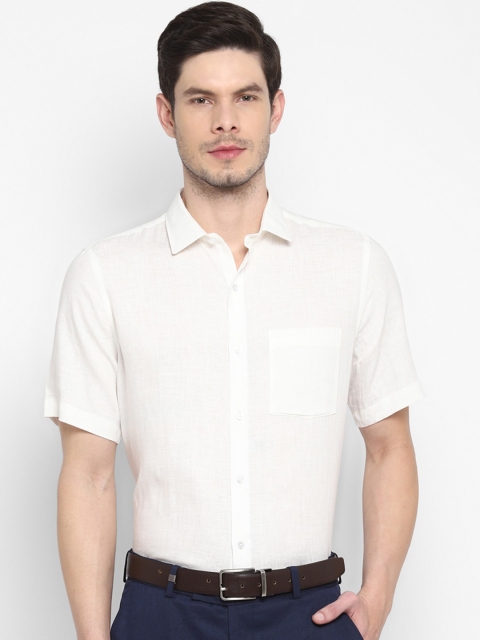 

Turtle Men Cream-Coloured Opaque Formal Shirt