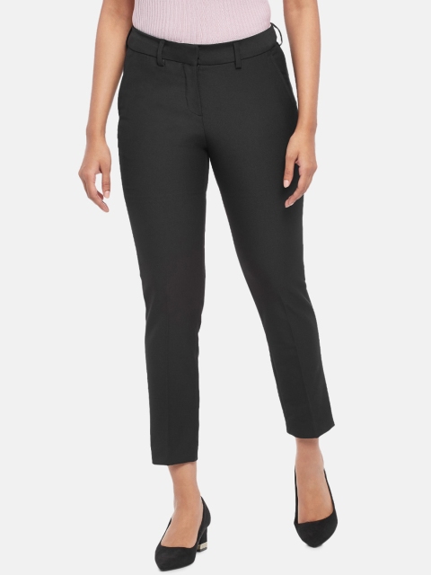 

Annabelle by Pantaloons Women Black Formal Trousers